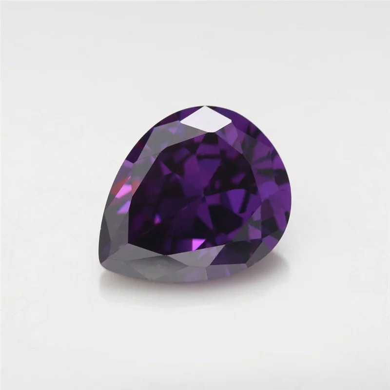 7.40 Cts Natural Gemstone Purple Sapphire 10x12mm Pyriform Cut Gem Sri-Lanka VVS