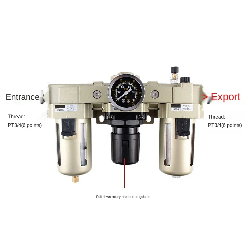 

SMC Type Air Source Three-Piece AC2000-02 A D Air Filter + Pressure Regulating Valve + Aerosol Dispenser