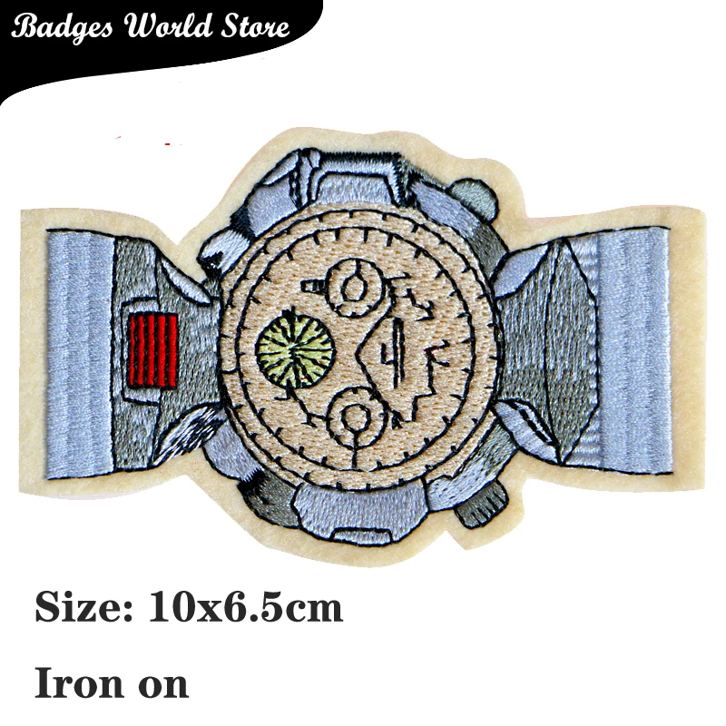 1 Pcs Colosseum, watches, walkie-talkies, bags Cartoon icon Iron on Patch for Clothing DIY Strip Clothes Patchwork Custom Badges