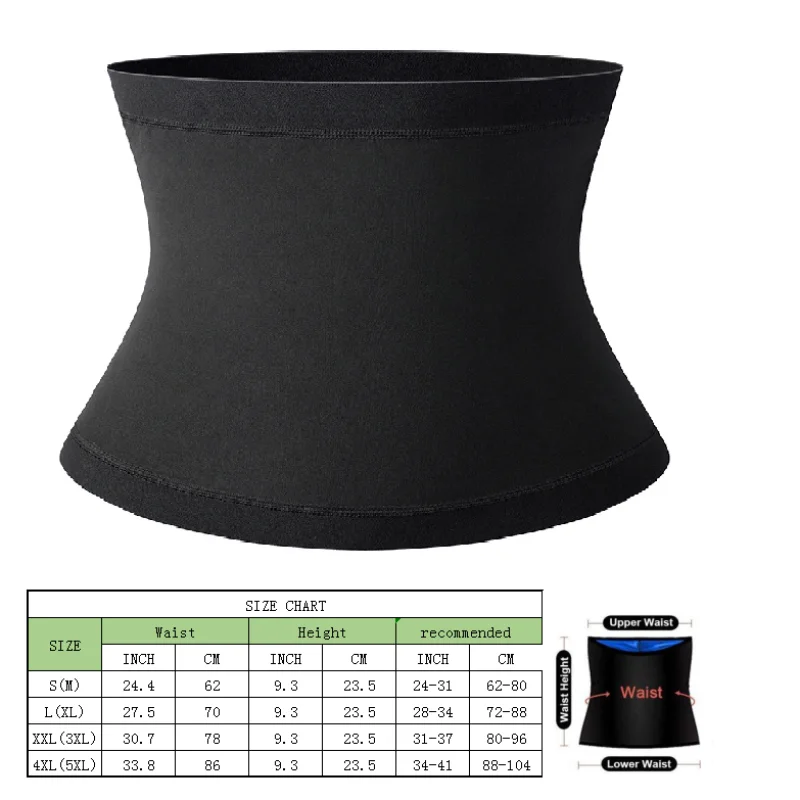 Sweat Shaper Waist Trimmer for Women Waist Trainer Sauna Slimming Belt Neoprene-free Waist Cincher for Fat Burning Body Shaper