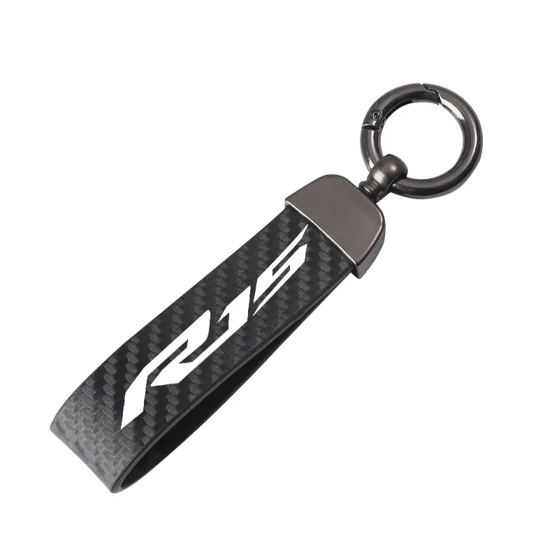 

Carbon fiber motorcycle keychain key ring for Yamaha YZF-R15 R15 Motorcycle Accessories