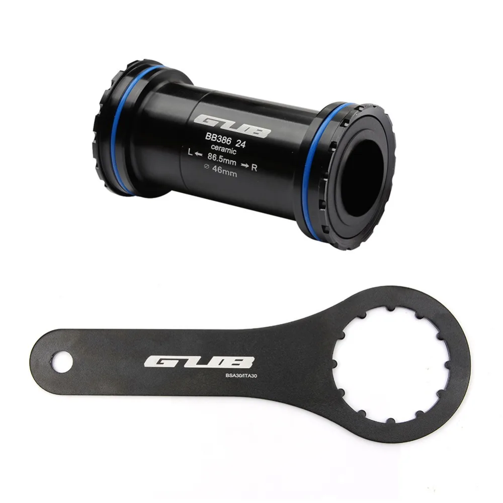 

GUB 24 Aluminium Alloy Adapter Bicycle Press Fit Bottom Brackets Axle for MTB Road Bike Parts 24mm Crankset Chainset Spindle