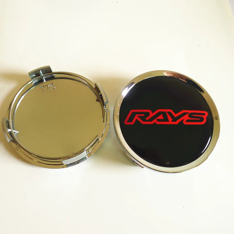 4pcs 74mm 70mm For RAYS Wheel Center Hub Caps Car Styling Emblem Badge Logo Rims Cover 65mm Stickers