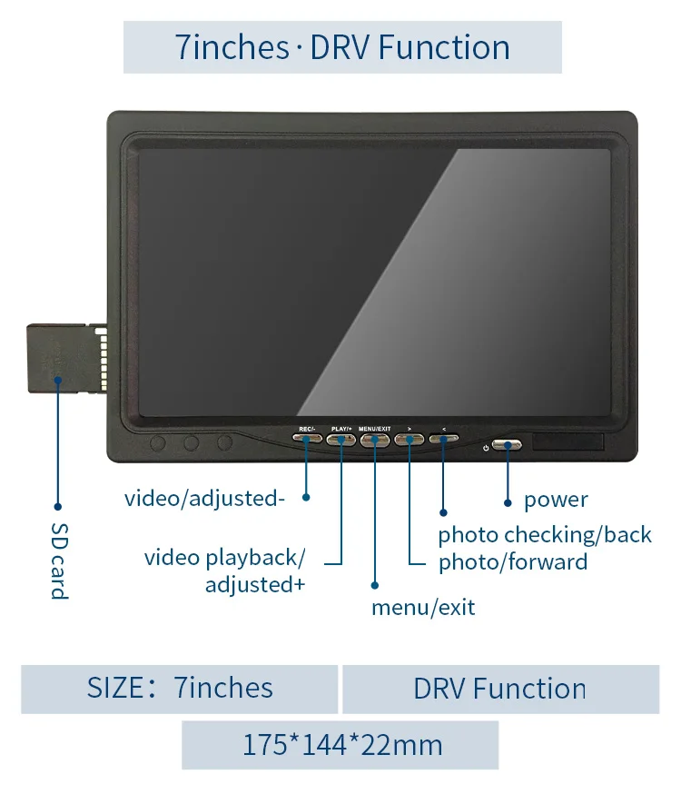 JTGOOD 17MM WiFi HD1080P Pipe Inspection Camera DVR 16GB FT Card, Sewer Drain Industrial Endoscope IP68 5.5MM Hard Cable 7 Inch