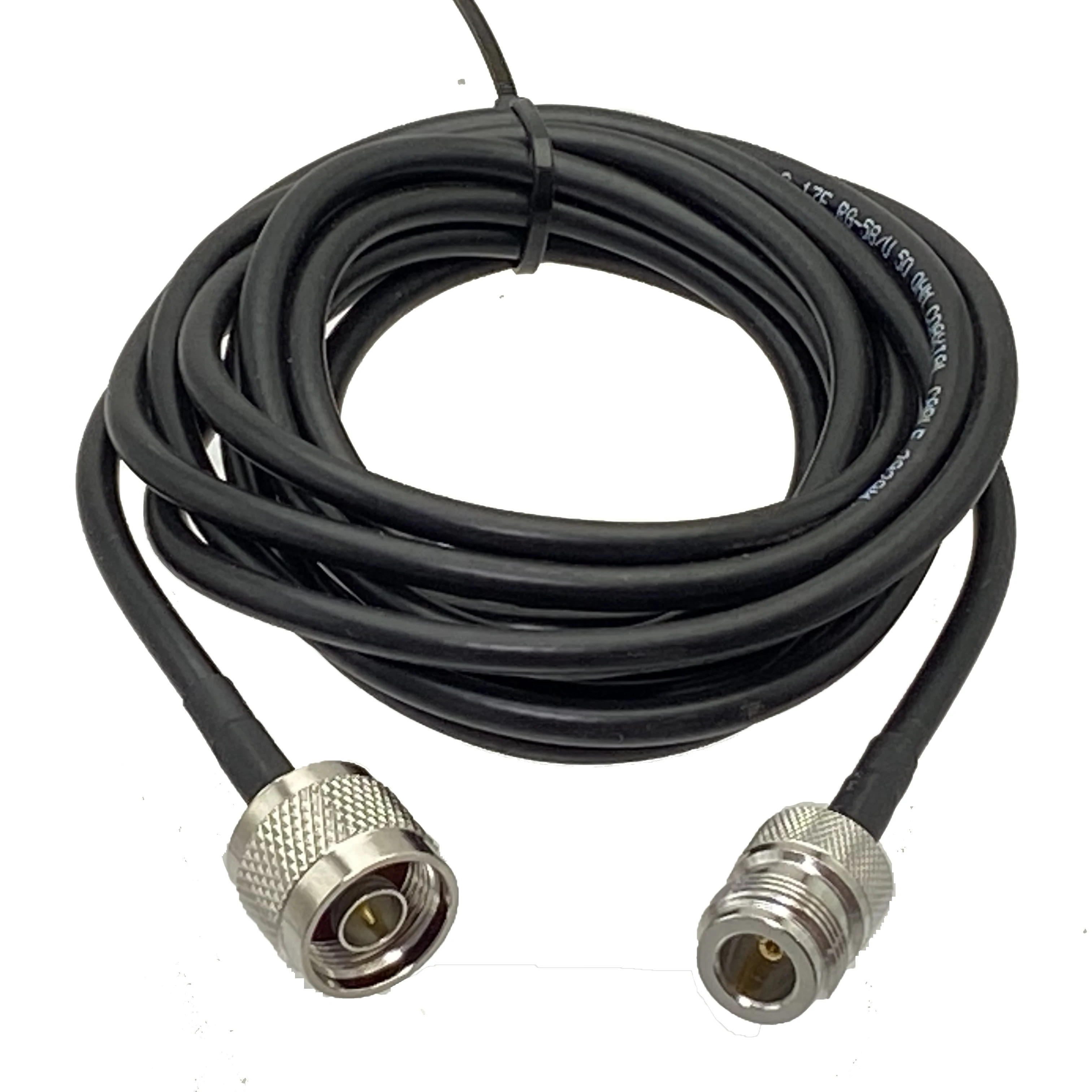 RG58 RF pigtail N male plug to N female jack straight Cable jumper RF Connector pigtail Wire Terminals 6inch~50M