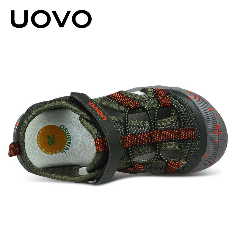 UOVO Brand 2021 new fashion child little boys Mixed Color sandals summer kids Sport beach shoe Rubber 3 4 5 6 7 8 9 10 year old