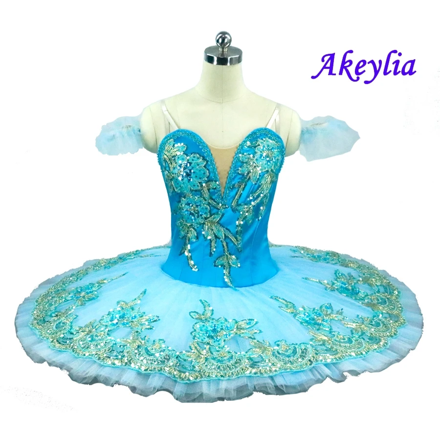 Professional Ballet Tutu Blue Bird Classical Ballet Dress Women Ballet Stage Costumes Ballerina Performance Pancake Tutu Child