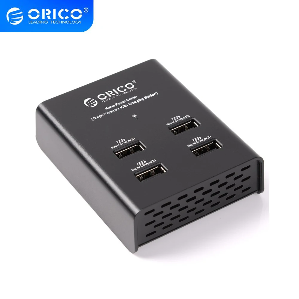 ORICO 4 Port USB Charger With Power Adapter Home Power Center Surge Protector With Charging Station For Phone Tablet Smart Watch