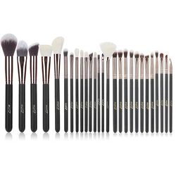 MSQ 6-27PCS Rose Gold Makeup Brushes Set Powder Foundation Eyeshadow Liner Blusher Make Up Brush Kits Natural & Synthetic Hair