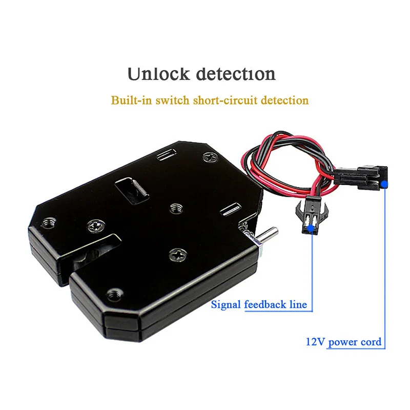 Imagem -04 - Trava Magnética de Armários Bloqueio Solenoide de Armários Bloqueio de Armários e Gavetas 12v dc e 2a