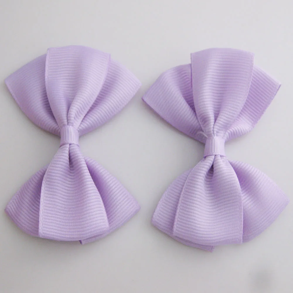 10Pcs Grosgrain Ribbon Bows 7CM DIY Headwear Bowtie DIY Decorative Clothes Accessories