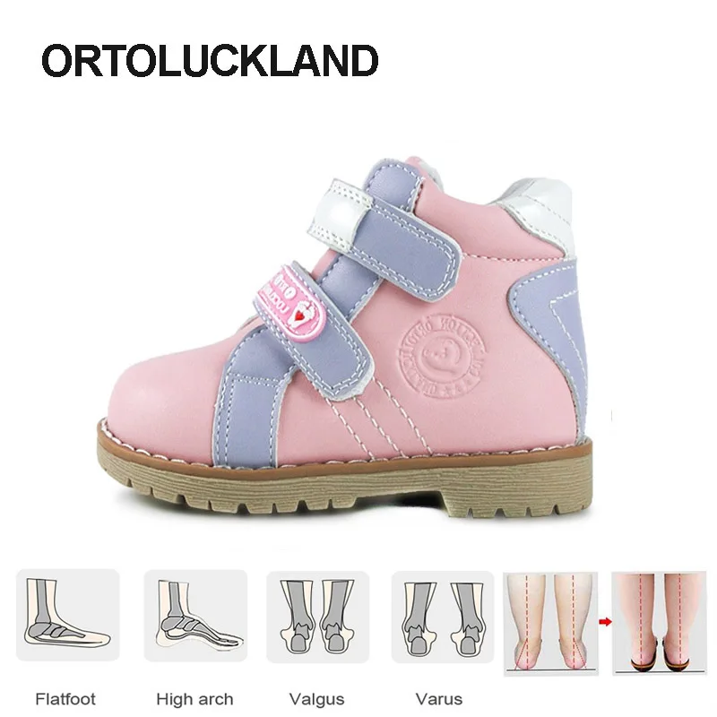 Ortolucland – bottes orthopédiques pour bébés filles, chaussures de course décontractées pour enfants garçons, printemps-automne avec semelle intérieure orthopédique