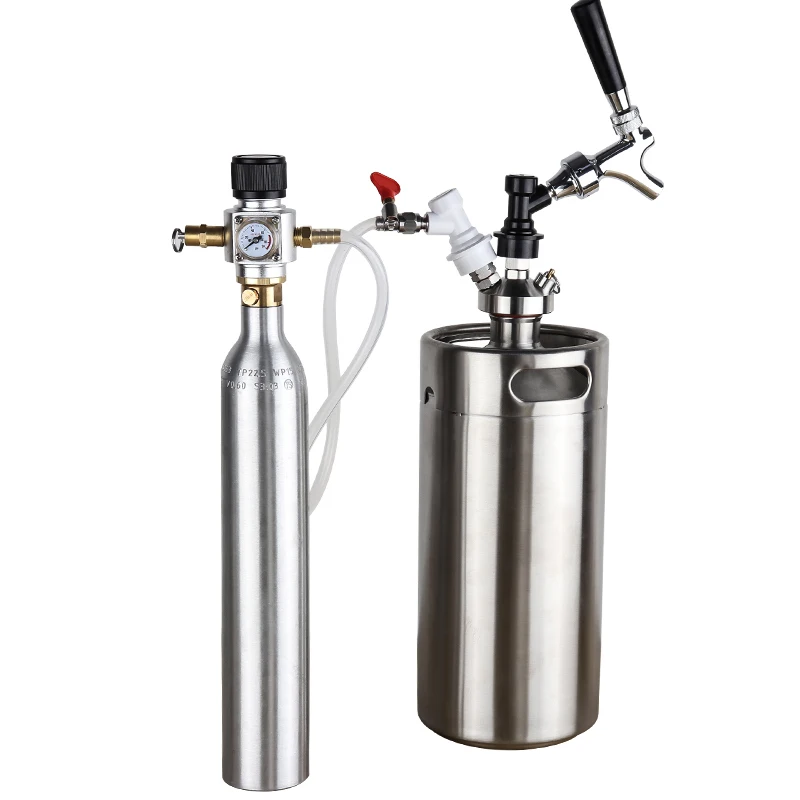 New G5/8 Adjustable Beer Tap Adapter Beer Faucet With Liquid Ball Lock For 2L/3.6L/4L Keg Glower Beer Dispenser Bar Tools