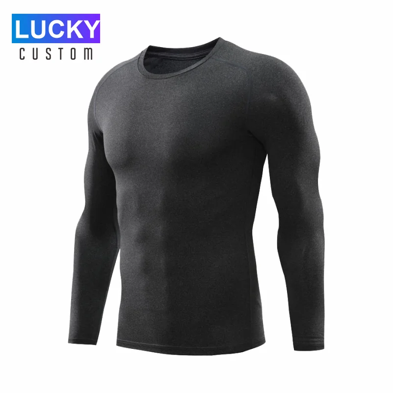 Men's Sports T-shirt Breathable Fitness Tights Mass Customization Printed Embroidered LOGO Comfortable Top