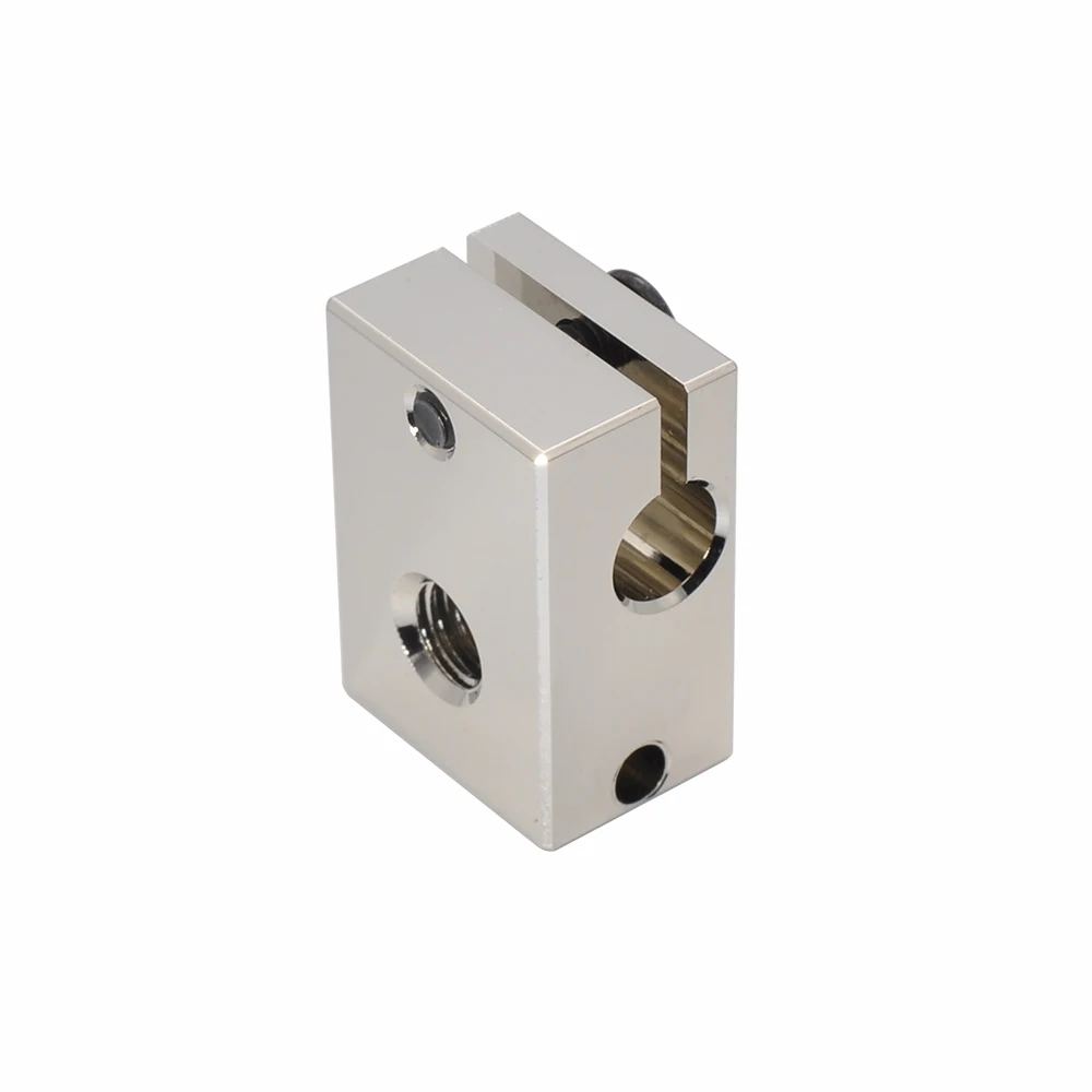 Top Quality CNC All-metal Dual Extrusion V6 Copper Heater Block for PT100 J-head 3d Printer V6 Hotend