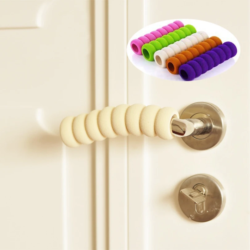 3Pcs /Lot Baby Children Kids Safety Supplies Room Doorknob Pad Cases Spiral Anti-Collision Security Door Handle Protect Cover