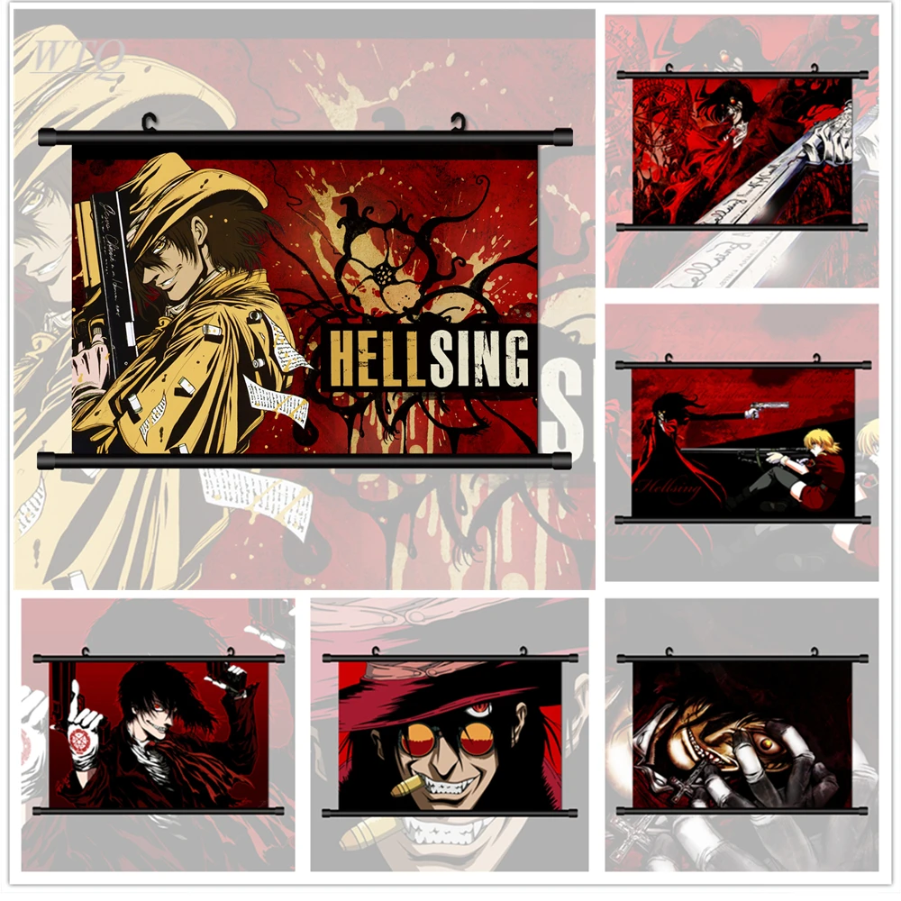 Hellsing Alucard Anime Manga HD Print Anime Posters Canvas Painting Wall Poster Wall Decor Posters Wall Art Picture Home Decor