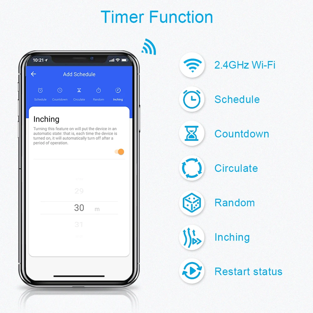 LoraTap WiFi Boiler Wassererhitzer EU US IL Schalter Tuya Smart Life App Fernbedienung Energiemonitoring Sprachsteuerung Google Home Alexa – Detail 5