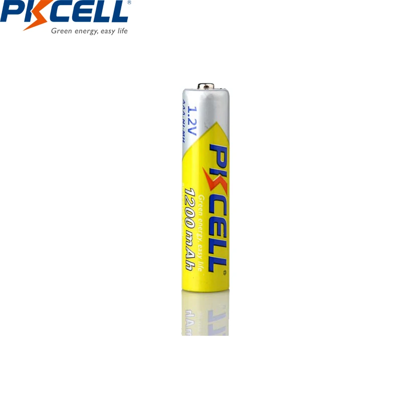 PKCELL 12 قطعة بطارية AAA 1.2 فولت ni-mh AAA بطاريات قابلة للشحن قدرة (600mah 1000mah 1200mah) بطارية دائرة مرات 1000 مرات