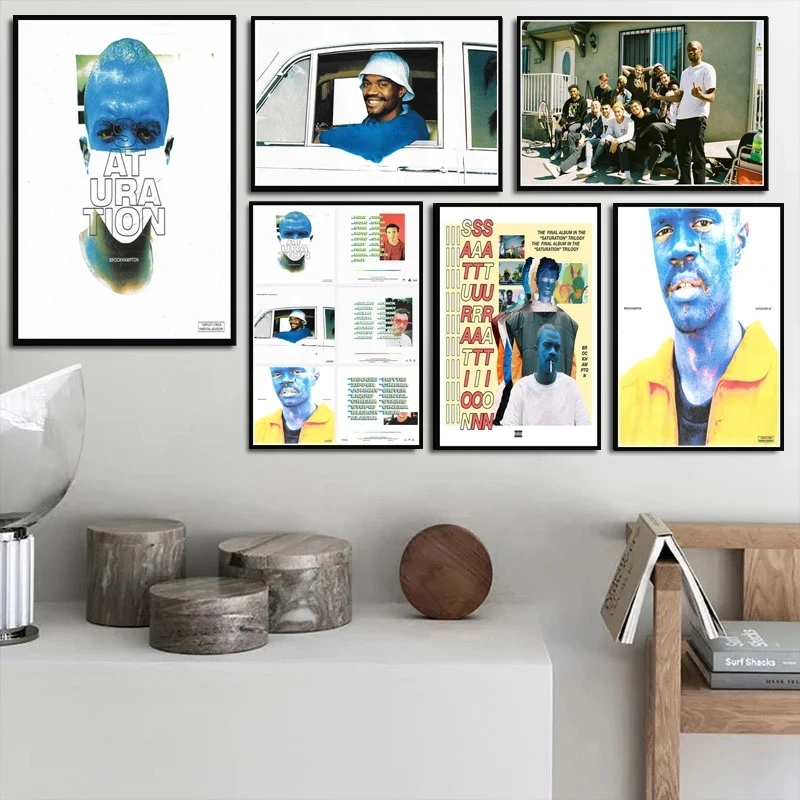 Hot Brockhampton Rap Music Album Stars Singer JELLO Room Living Sofa Wall Art Home Decor Picture Quality Canvas Painting Poster