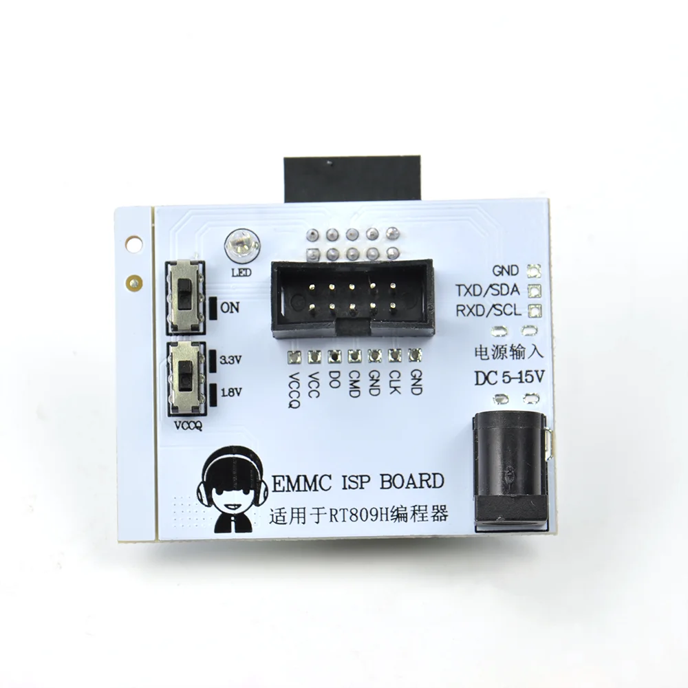 Customized EMMC ISP Board for RT809H Programmer Adapter Test Clip Fast Writing Reading Speed Calculator Chips Professional Tools