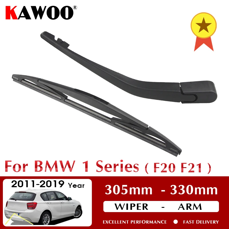 KAWOO Car Rear Wiper Blade Back Window Wipers Arm For BMW 1 Series(F20) Hatchback (2013 Onwards) 305mm Auto Windscreen Blade