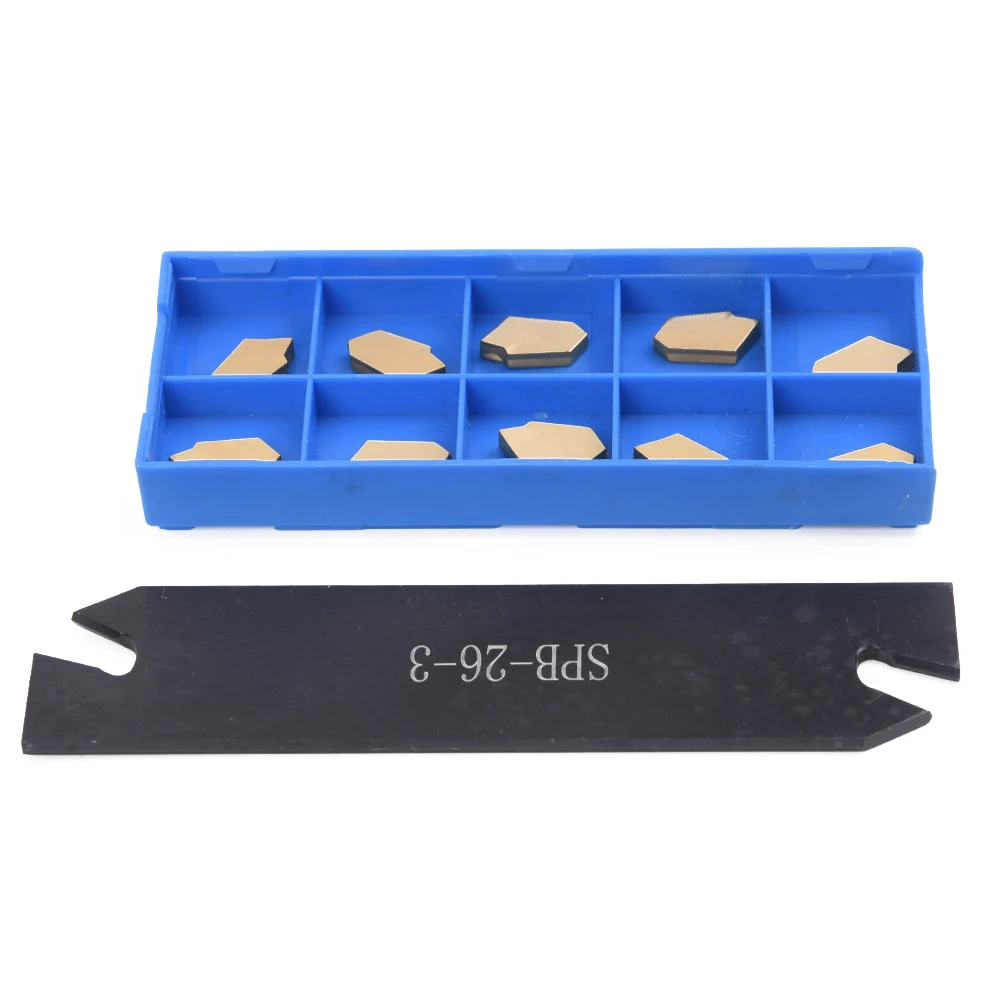 SPB26-3 Cut-Off Grooving Parting Blade Tool Holder Metalworking Lathes Carbide CNC Cutting Gold Hand Tools Lathe Cutter