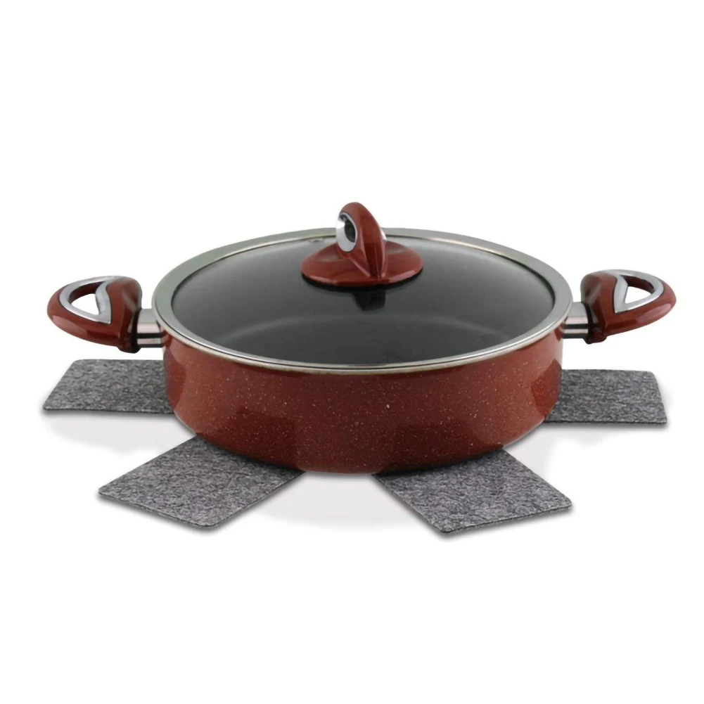 Almofadas quentes do divisor dos protetores da bandeja do potenciômetro de 12 pces para impedir riscar separadas e proteger as panelas antiaderentes das superfícies para o cookware