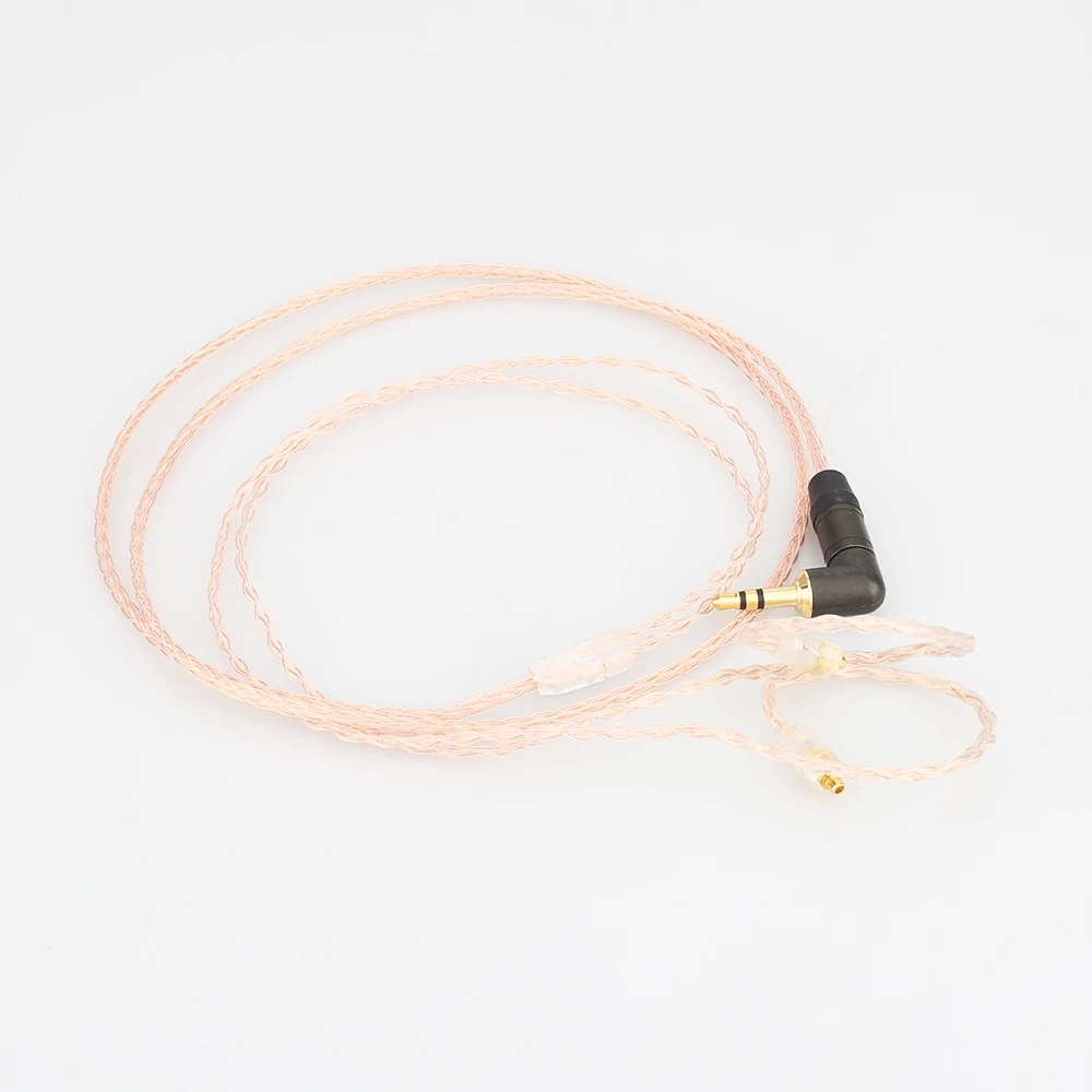 HI-End OCC Copper Headphone Upgrade Cable For SE535 SE425 SE315 1.2M With Right Angle 3.5MM Plug