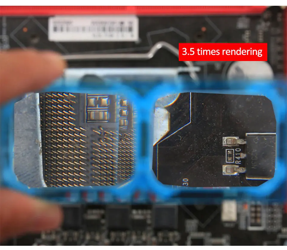 Stirnband-Lupe 1,5X2X2,5X3,5X 4-Linsen-Vergrößerungsglas mit LED-Beleuchtung, Kopfmontierte Lupe für Uhrenreparatur, Schmuck und Lesen – Detail 11