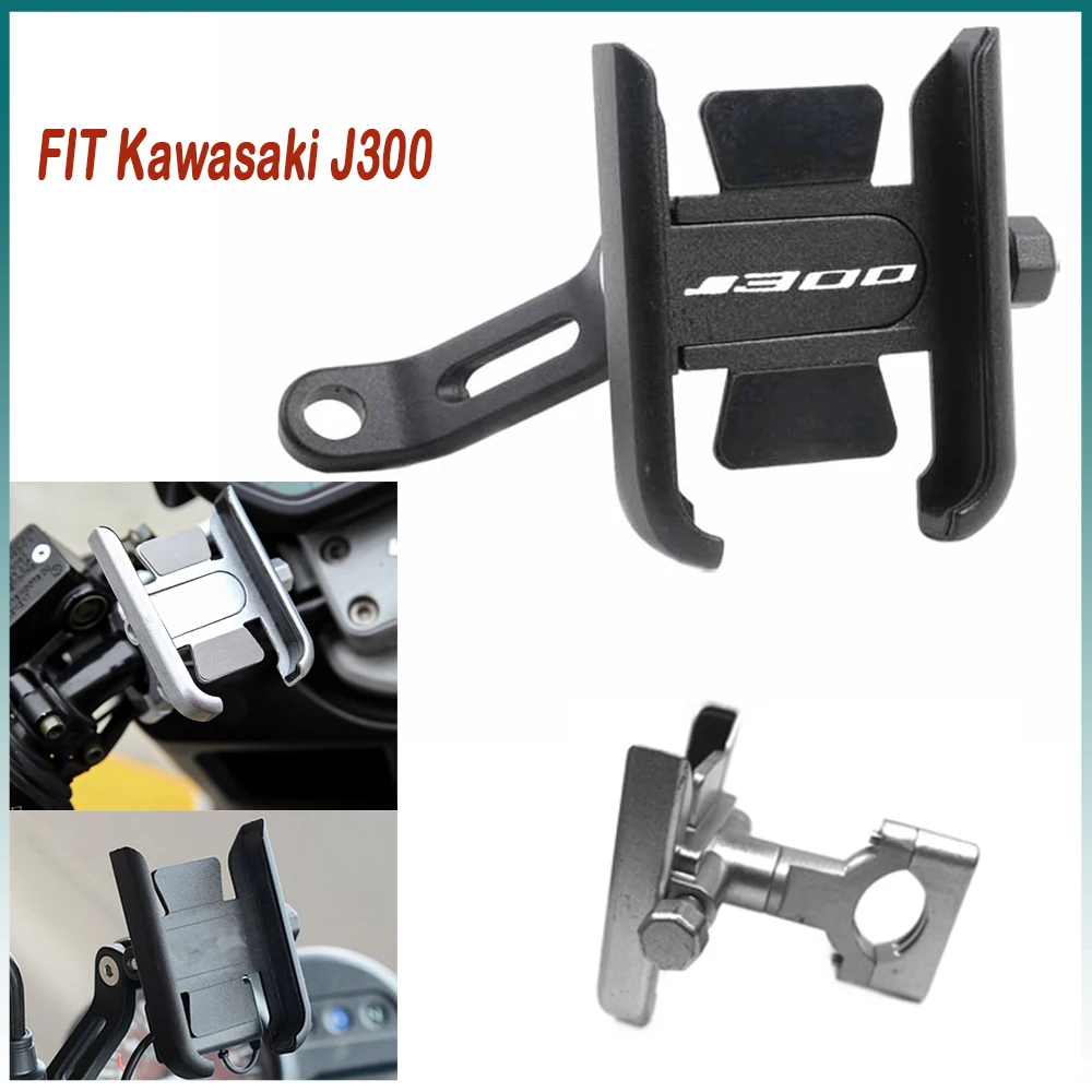 

For Kawasaki J300 Handlebar Mobile Phone Holder GPS stand bracket Motorcycle