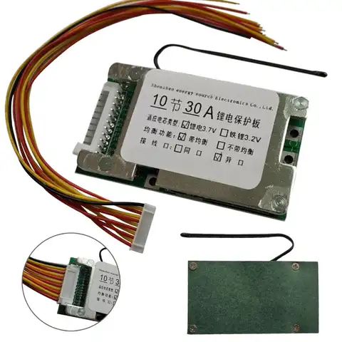 10S 36V 30A 리튬 이온 보호 보드 18650 배터리 보호 보드 BMS PCB, 전기 자동차 인버터 용 밸런스 포함 10S 36V 30A 리튬 이온 보호 보드 18650 배터리 보호 보드 BMS PCB, 전기 자동차 인버터 용 밸런스 포함