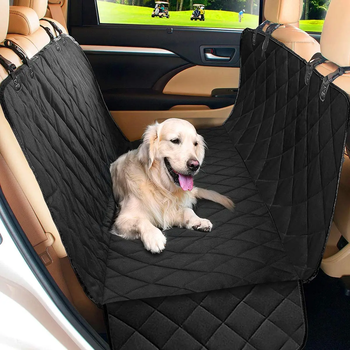 Dog Car Seat Cover Waterproof Pet Hammock For Dogs In The Car Dog Car Accessories Trunk Cover Mats Dog Car Rear Back Protector