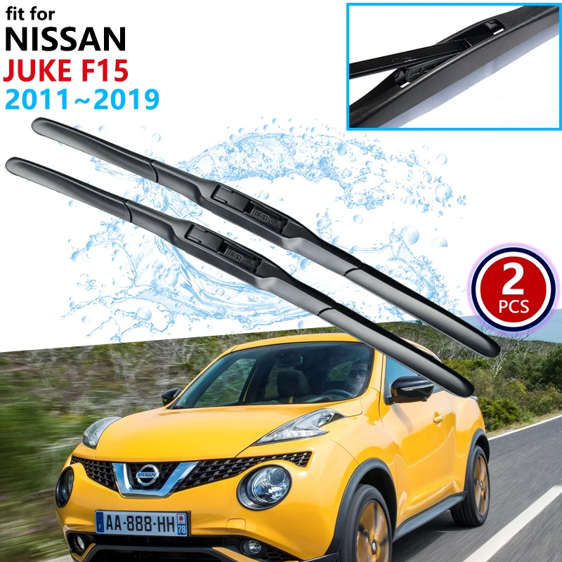 Car Wiper Blades for Nissan JUKE F15 2011~2019 2012 2013 2014 2015 2016 Windscreen Windshield Wipers Car Accessories Stickers