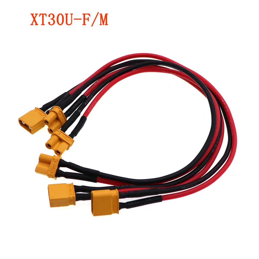 

2PCS XT30 Cable XT30F M Plug Connector 18AWG with male female plug Welding wire adapter Conversion line