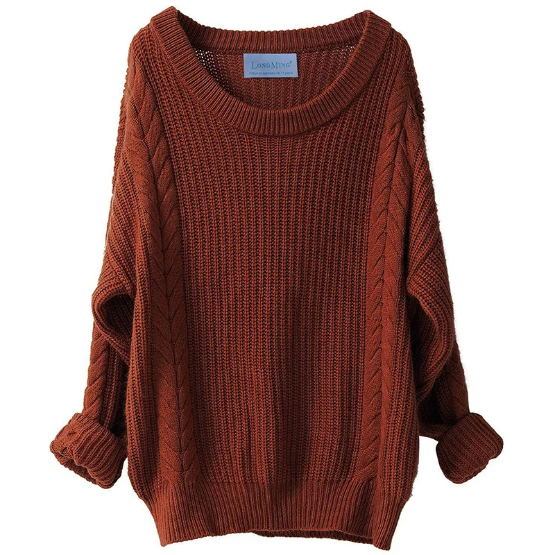 Imagem -03 - Apuramento lã Camisola de Malha Feminina Inverno Morcego Manga Longa Pulôver Outono Feminino O-pescoço Sólido Jumper Solto Casual Roupas Superiores