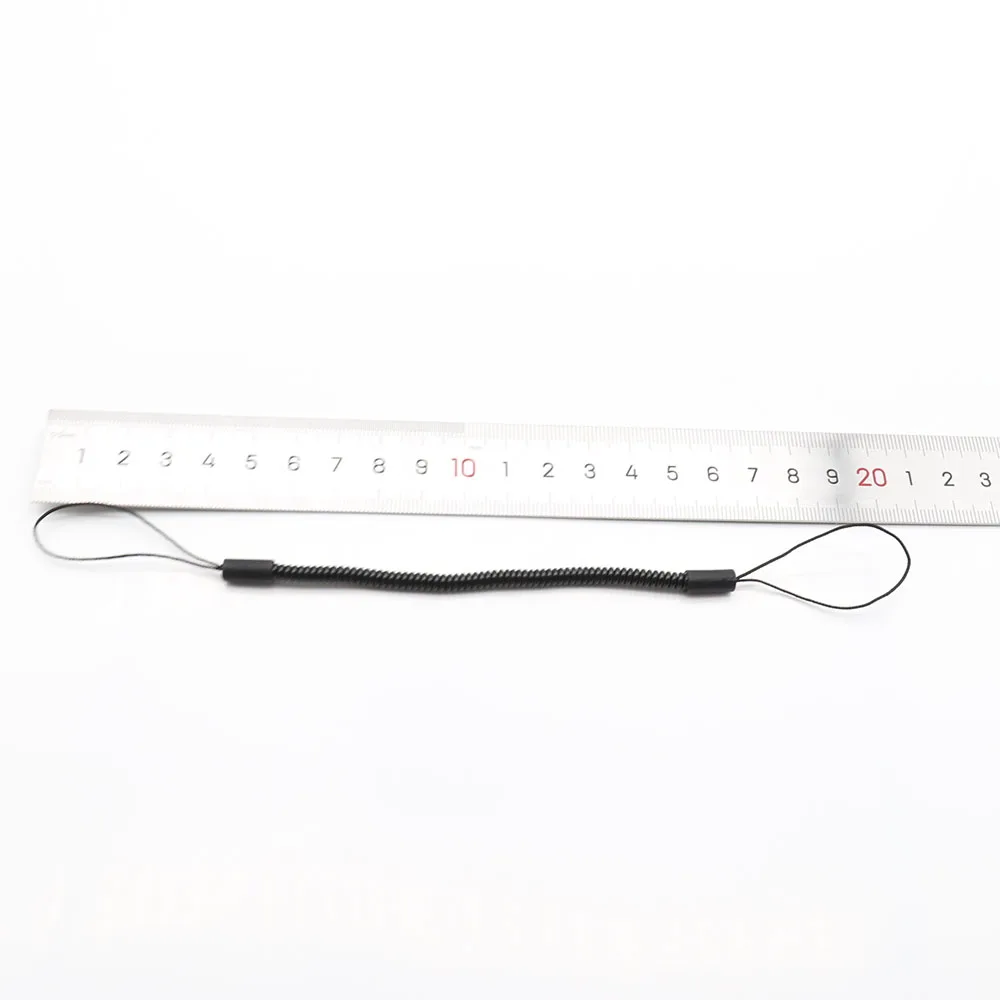 PU elastic cord spring small hanging line stylus hanging line black rubber head rope anti-loss rope  Spring Hose Wire For Phone