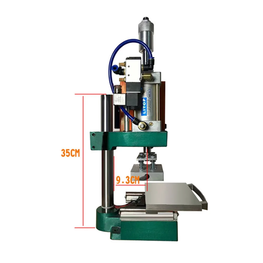 Imagem -02 - Máquina de Carimbo Quente Pneumática tipo de Madeira de Couro do Logotipo Que Carimba Ferramentas 220v 110v 500w