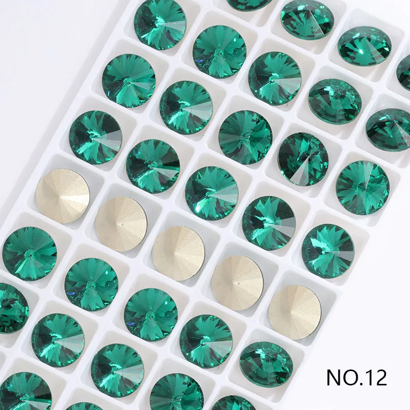 

10mm Round Pointed Back Fancy Stone Crystal Nail Art Rhinestone Jewels Craft Headwear Shoes&Garment DIY Decorations