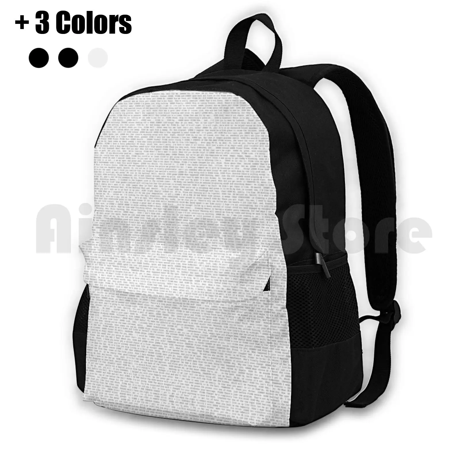 Entire Shrek 2 Script Outdoor Hiking Backpack Waterproof Camping Travel Shrek 2 Script Shrek Script Movie Animation Anime