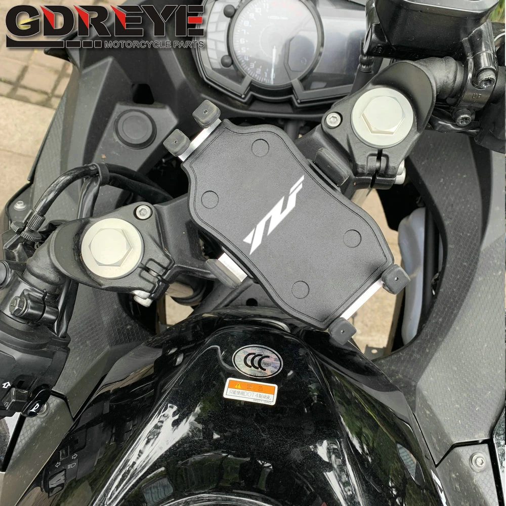 حامل هاتف USB شاحن لياماها YZFR1 YZFR6 2003-2018 YZFR6S 06-09 دراجة نارية لتحديد المواقع والملاحة قوس YZF R1 R6 R6S