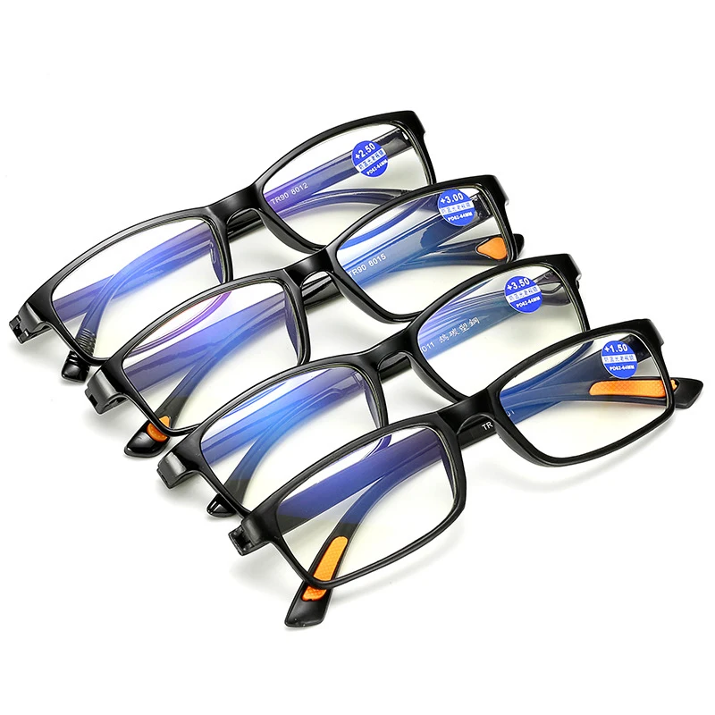 

TR90 Frame Anti Blue Light Reading Glasses Computer Phone Goggles Ultralight Presbyopic Eyeglasses Diopter +1.0 +1.5 2.0 2.5 4.0