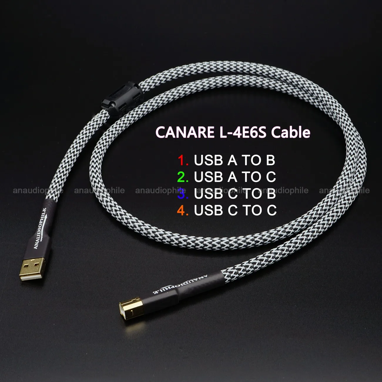 일본 CANARE 하이파이 USB 케이블, PC DAC 모바일용 오디오 데이터 케이블, USB A to B / USB A to C / USB C to C 