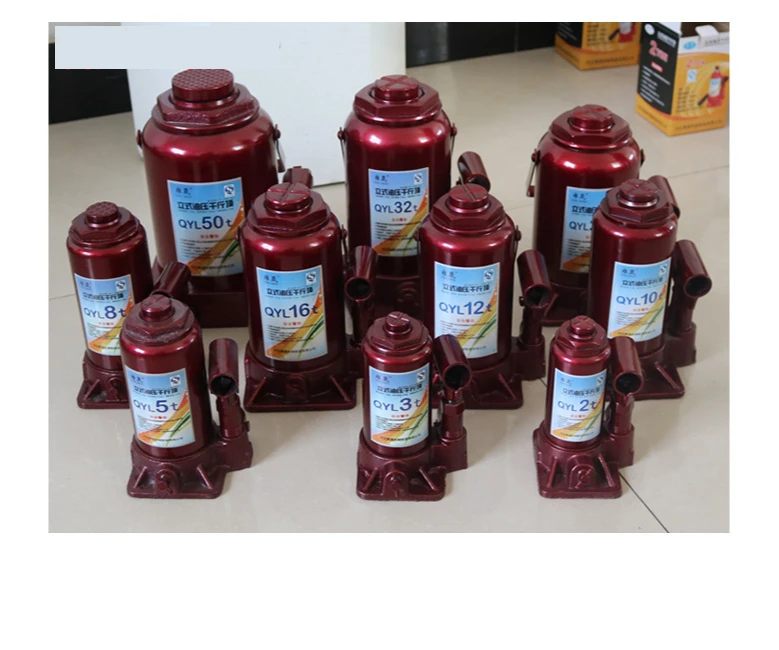 Hydraulic Jack 2T3T5T8T10T12T16T แนวตั้งแจ็คไฮดรอลิกสำหรับยานพาหนะ
