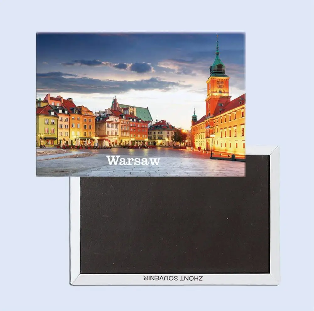 Warsaw, Poland  Travel Gifts  78*54mm  Souvenir Fridge Magnet 25264 Home accessories