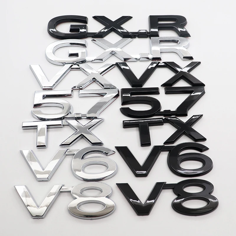 1 قطعة ثلاثية الأبعاد ABS لاند كروزر GXR TX VX V6 V8 5.7 شعار سيارة ملصق الخطابات الخلفي الذيل الباب الجذع ملصق سيارة الخلفي ملصق اكسسوارات #1