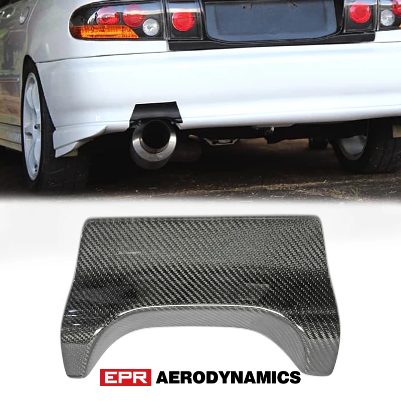 For Mitsubishi 92-95 Lancer EVO 3 CE9A CD9A Carbon Fiber Rear Bumper Exhaust Heatshield Glossy Fibre Racing Heat Shield Cover