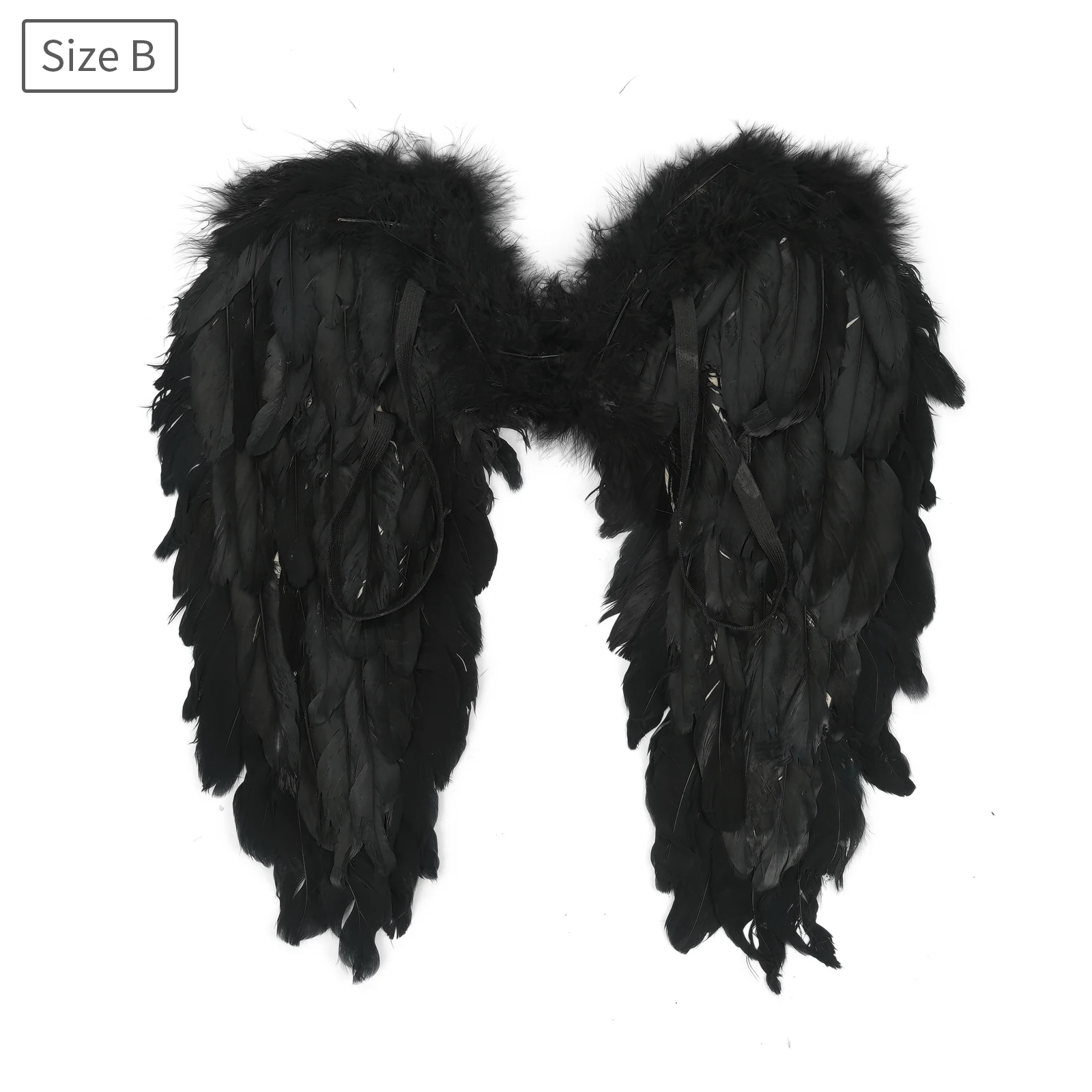 

Halloween Adults Children Feather Angel Wings Solid Color Cosplay Prop Catwalk Performance Stage Show Costume Accessories