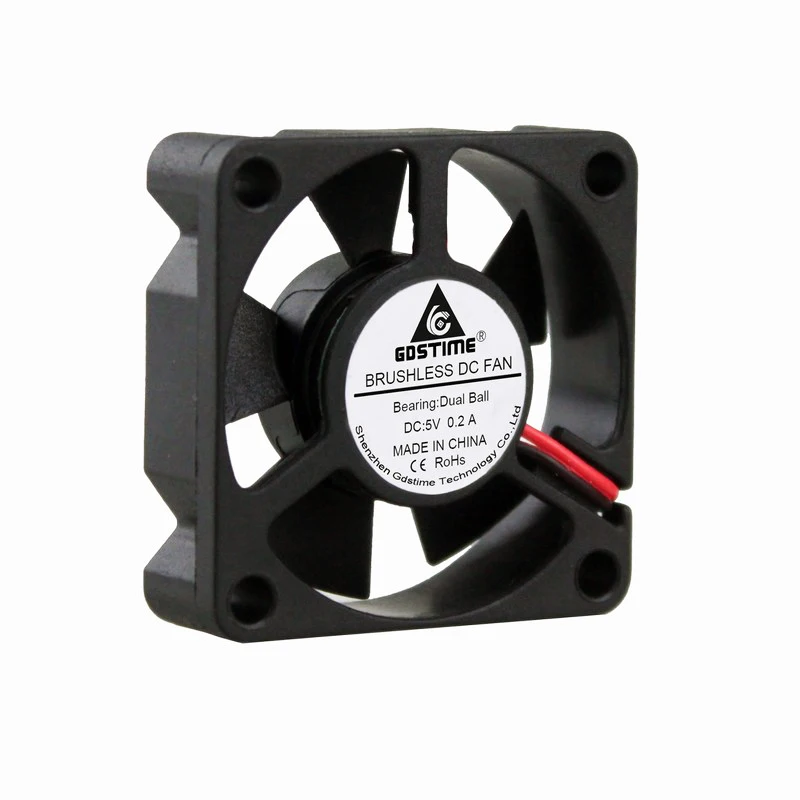 5Pcs/Lot Gdstime DC 5V 35mm 35mmx10mm Brushless Axial Dual Ball Bearing Heatsink Cooling Fan 3510B 3.5cm Mini 3D Printer Cooler