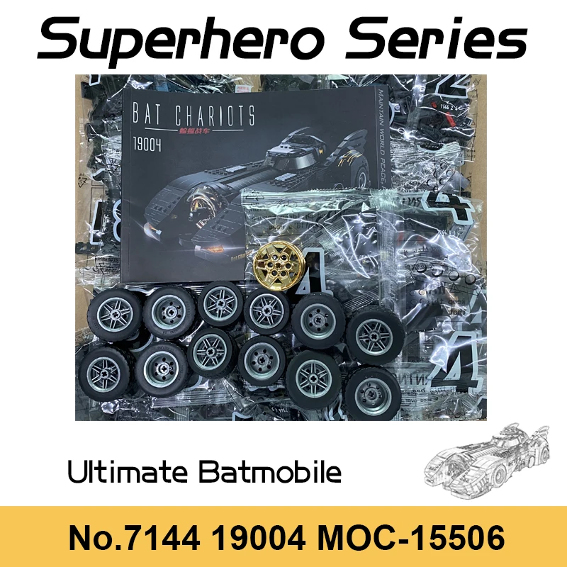 Super Heroes Mobile Base Batmobile Building Blocks 5in1 Motorcycle Airplane Car Truck Vehicle Bricks Toys For Children\'s Gifts